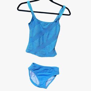 Anne Cole NWT Women's Light Blue Sz 6 Tankini 2 pc Bathing Suit